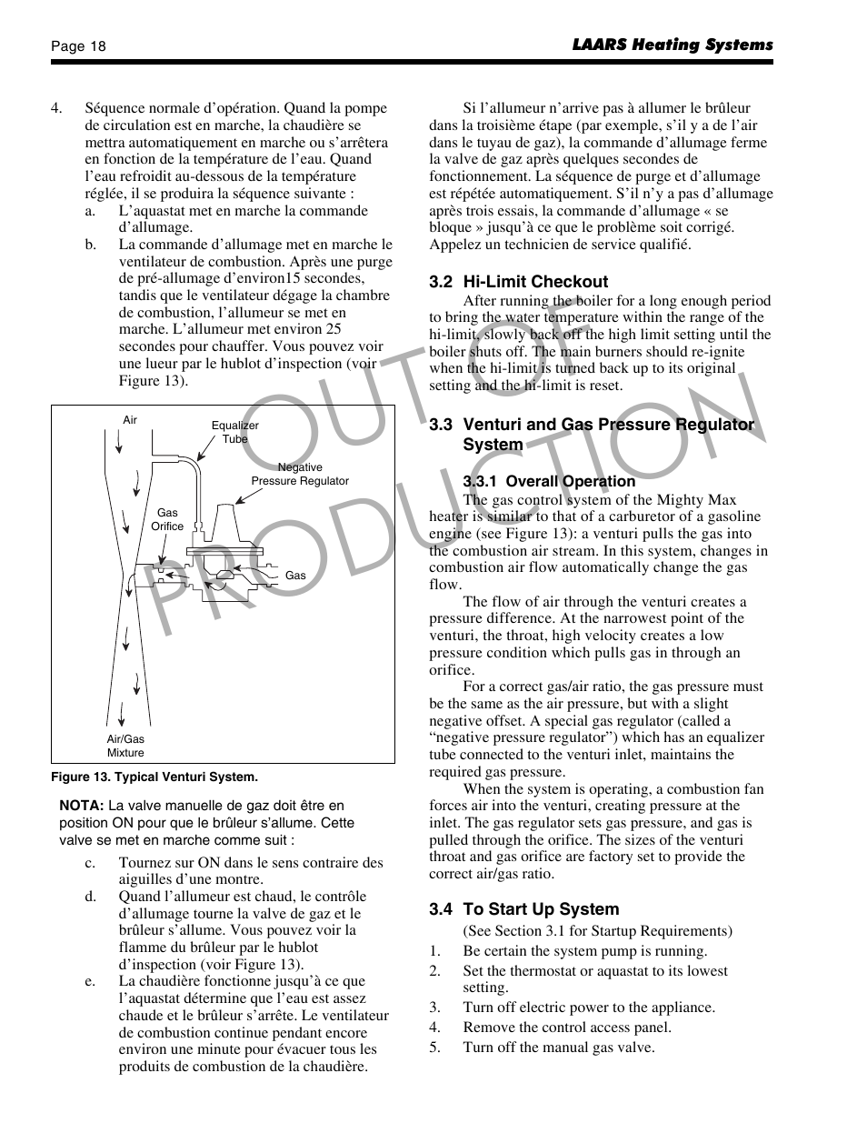 Out of production | LAARS Mighty Max VW (Sizes 320M - 400M) - Installation, Operation and Maintenance Instructions User Manual | Page 18 / 32