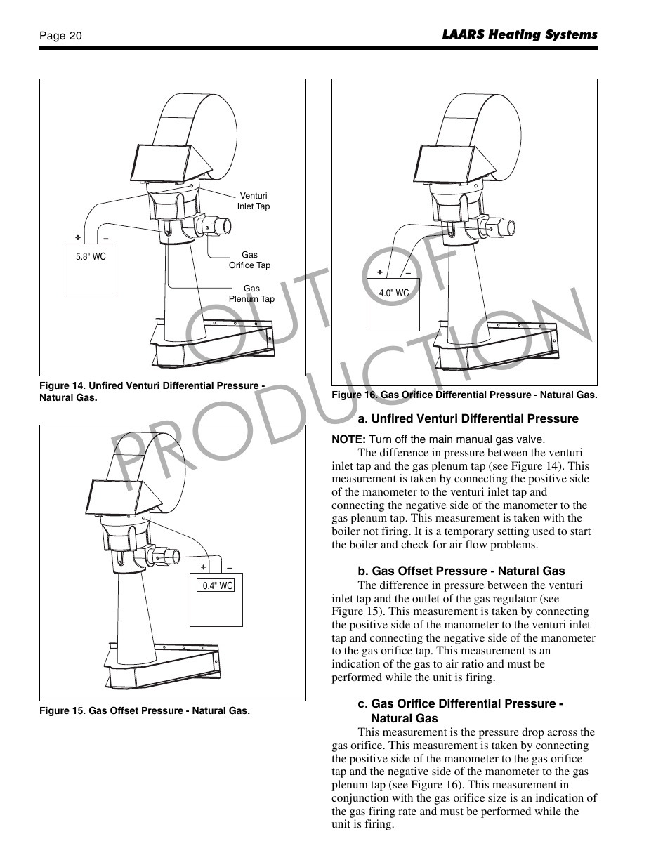 Out of production | LAARS Mighty Max VW (Sizes 320M - 400M) - Installation, Operation and Maintenance Instructions User Manual | Page 20 / 32