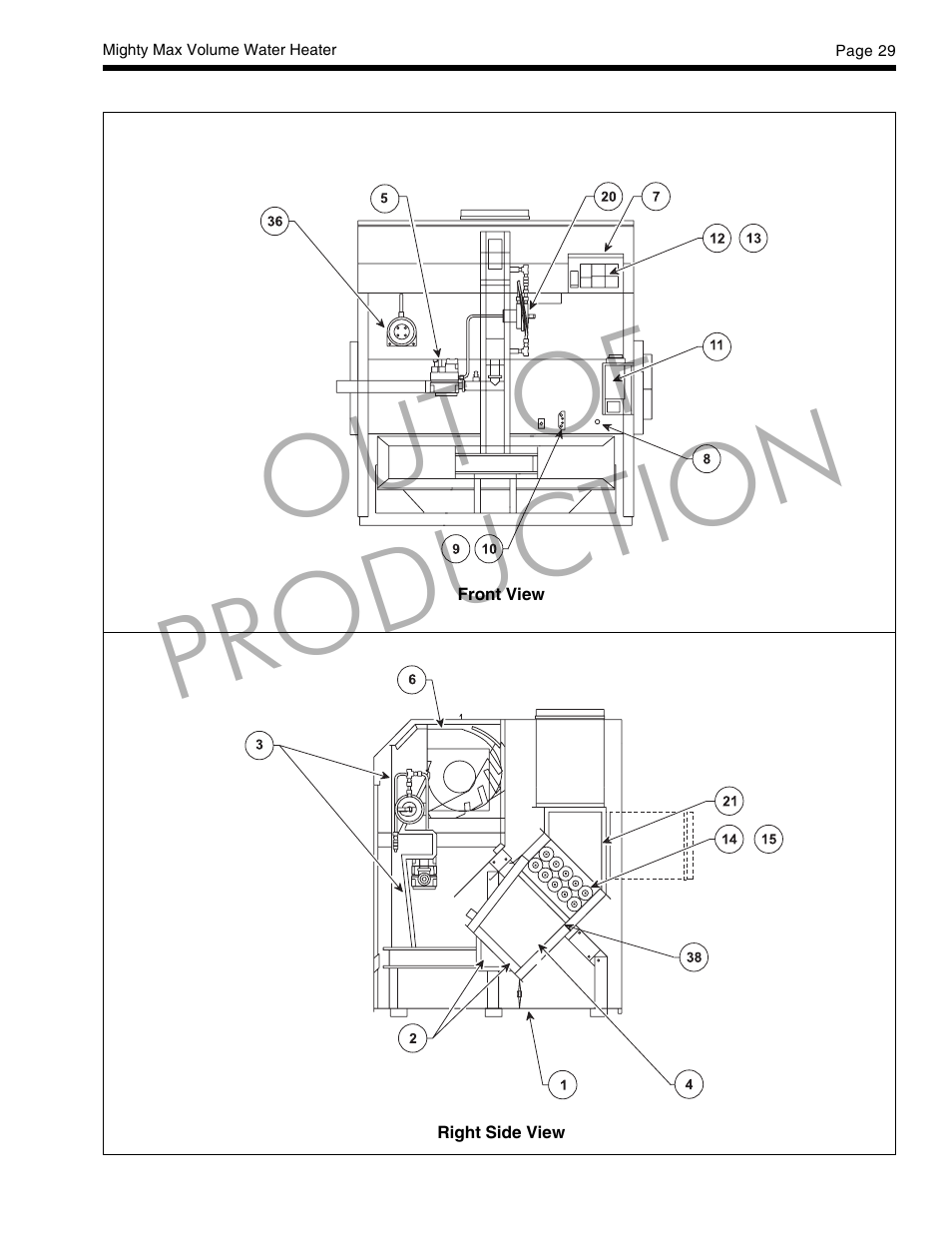 Out of production | LAARS Mighty Max VW (Sizes 320M - 400M) - Installation, Operation and Maintenance Instructions User Manual | Page 29 / 32