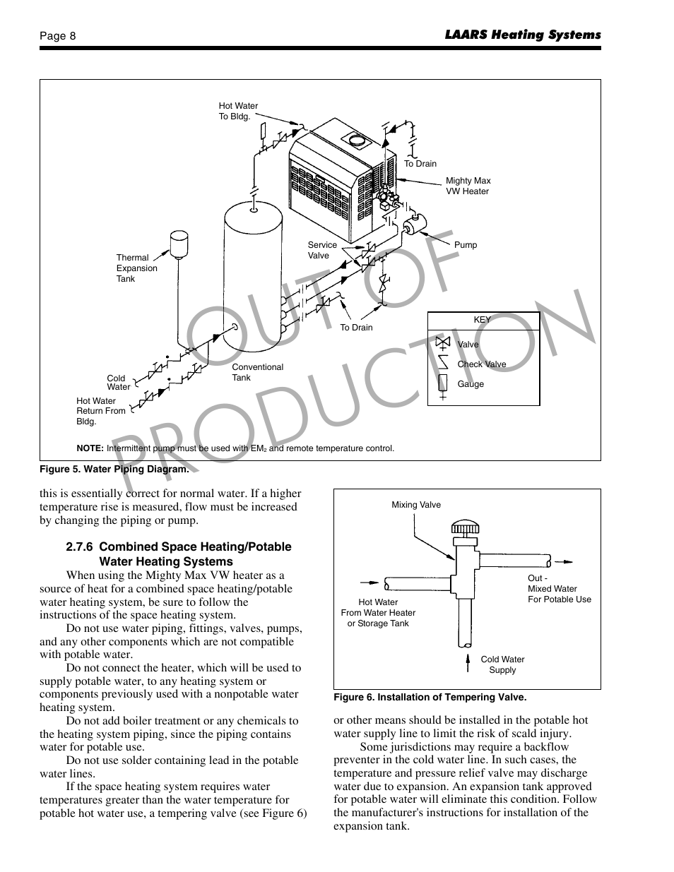 Out of production | LAARS Mighty Max VW (Sizes 320M - 400M) - Installation, Operation and Maintenance Instructions User Manual | Page 8 / 32