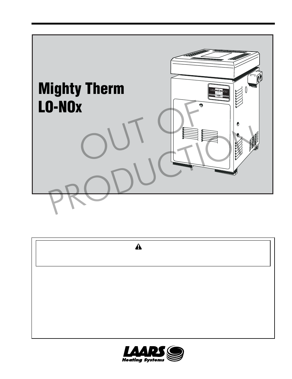 LAARS Mighty Therm LO-NOx PH (Sizes 250/400) - Install and Operating Manual User Manual | 32 pages