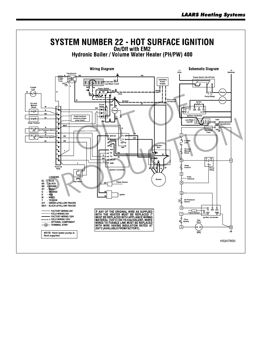 Out of production | LAARS Mighty Therm LO-NOx PH (Sizes 250/400) - Install and Operating Manual User Manual | Page 22 / 32