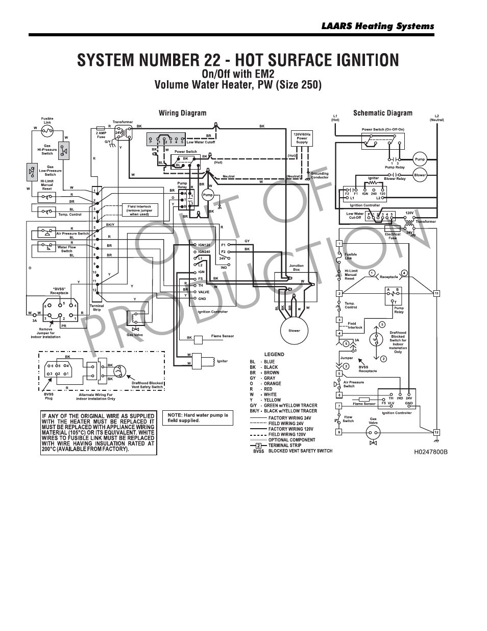 Out of production | LAARS Mighty Therm LO-NOx VW (Sizes 250/400) - Installation, Operation and Maintenance Instructions User Manual | Page 18 / 32