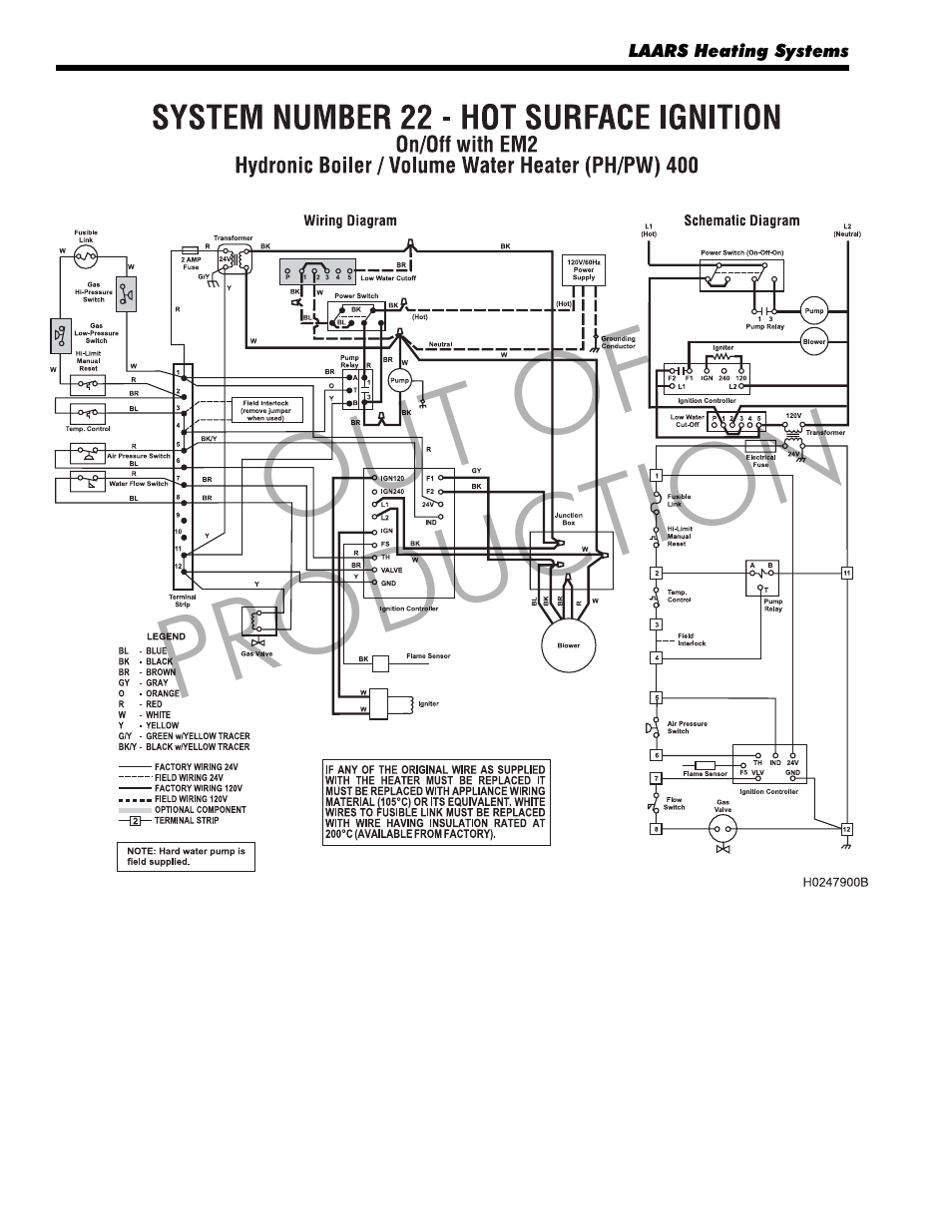 Out of production | LAARS Mighty Therm LO-NOx VW (Sizes 250/400) - Installation, Operation and Maintenance Instructions User Manual | Page 20 / 32