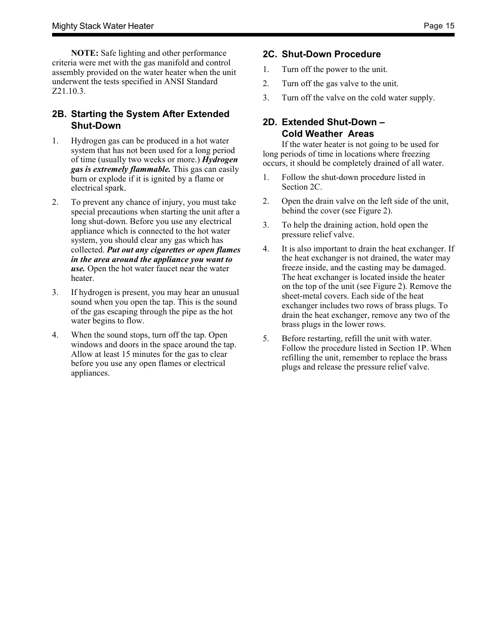 LAARS Mighty-Stack TL80-199 - Installation, Operation and Maintenance Instructions User Manual | Page 15 / 28