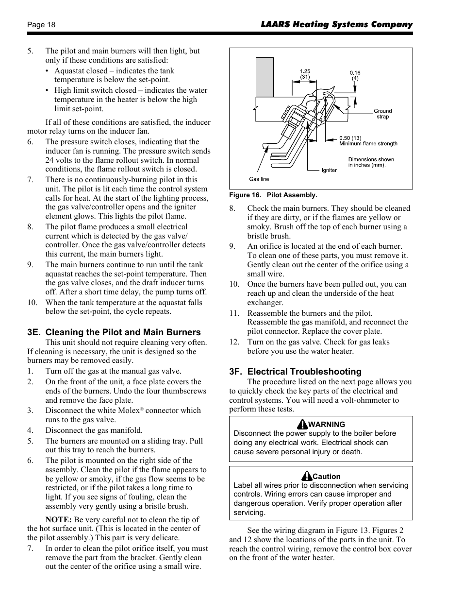 LAARS Mighty-Stack TL80-199 - Installation, Operation and Maintenance Instructions User Manual | Page 18 / 28