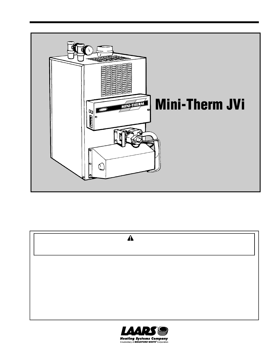 Mini-therm jvi, Installation and operation instructions for | LAARS Mini-Therm JVi - Install and Operating Manual User Manual | Page 2 / 25
