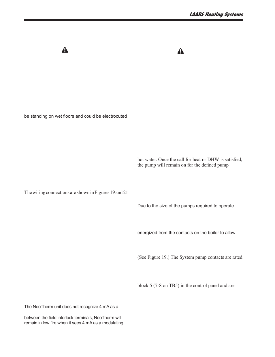 7 electrical connections, 1 main power, 2 pump connections | LAARS NeoTherm NTV1000 - Install and Operating Manual User Manual | Page 32 / 138