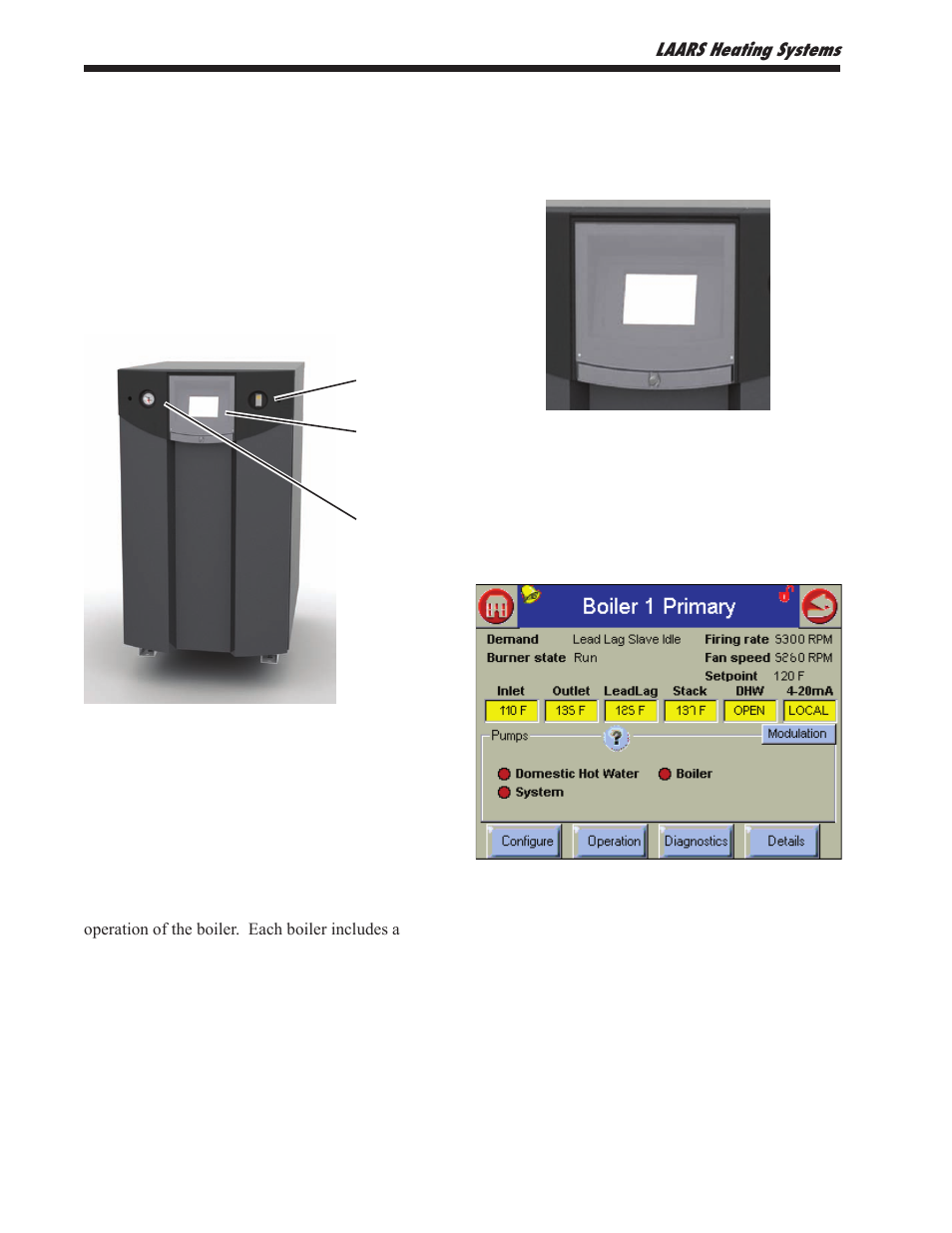 8 using the controls, 1 front of the unit, 2 using the operator interface | LAARS NeoTherm NTV1000 - Install and Operating Manual User Manual | Page 38 / 138