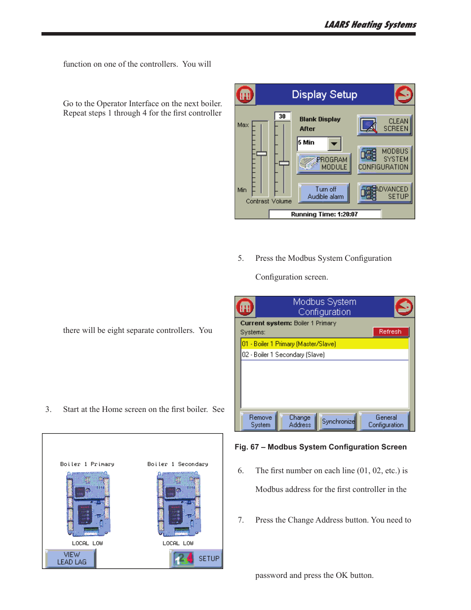 Job e – set up the modbus control addressing | LAARS NeoTherm NTV1000 - Install and Operating Manual User Manual | Page 64 / 138