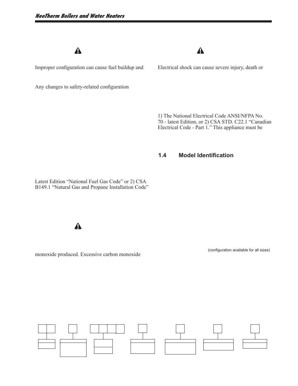 3 safety notes, 4 model identification, 5 unit overview | Neotherm boilers and water heaters, Model nomenclature | LAARS NeoTherm NTV1000 - Install and Operating Manual User Manual | Page 7 / 138