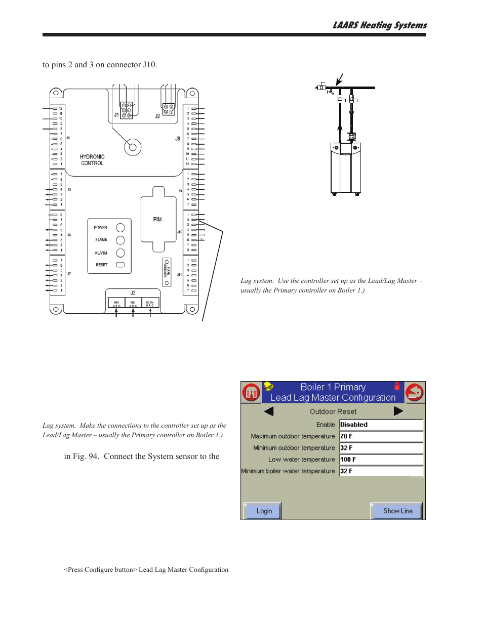 Job j - install system sensor and adjust setpoint | LAARS NeoTherm NTV1000 - Install and Operating Manual User Manual | Page 76 / 138