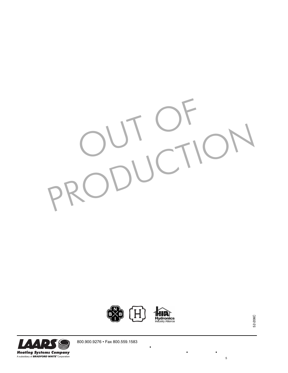 Out of production | LAARS Newport - Installation, Operation and Maintenance Instructions User Manual | Page 12 / 12