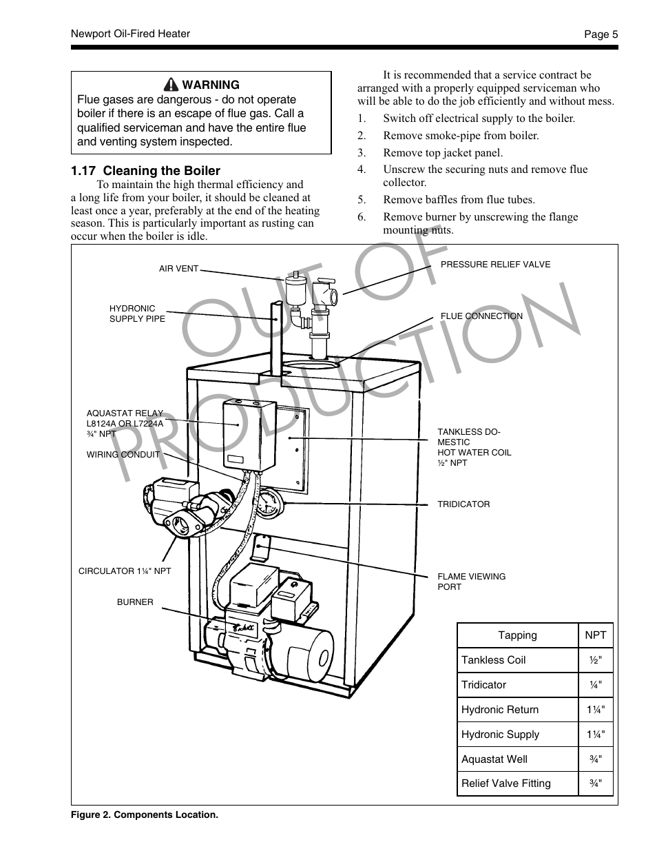 Out of production | LAARS Newport - Installation, Operation and Maintenance Instructions User Manual | Page 5 / 12
