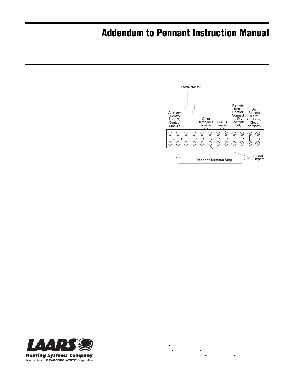 LAARS Pennant PNCV (Sizes 200, 300, 400) - Install and Operating Manual User Manual | 45 pages