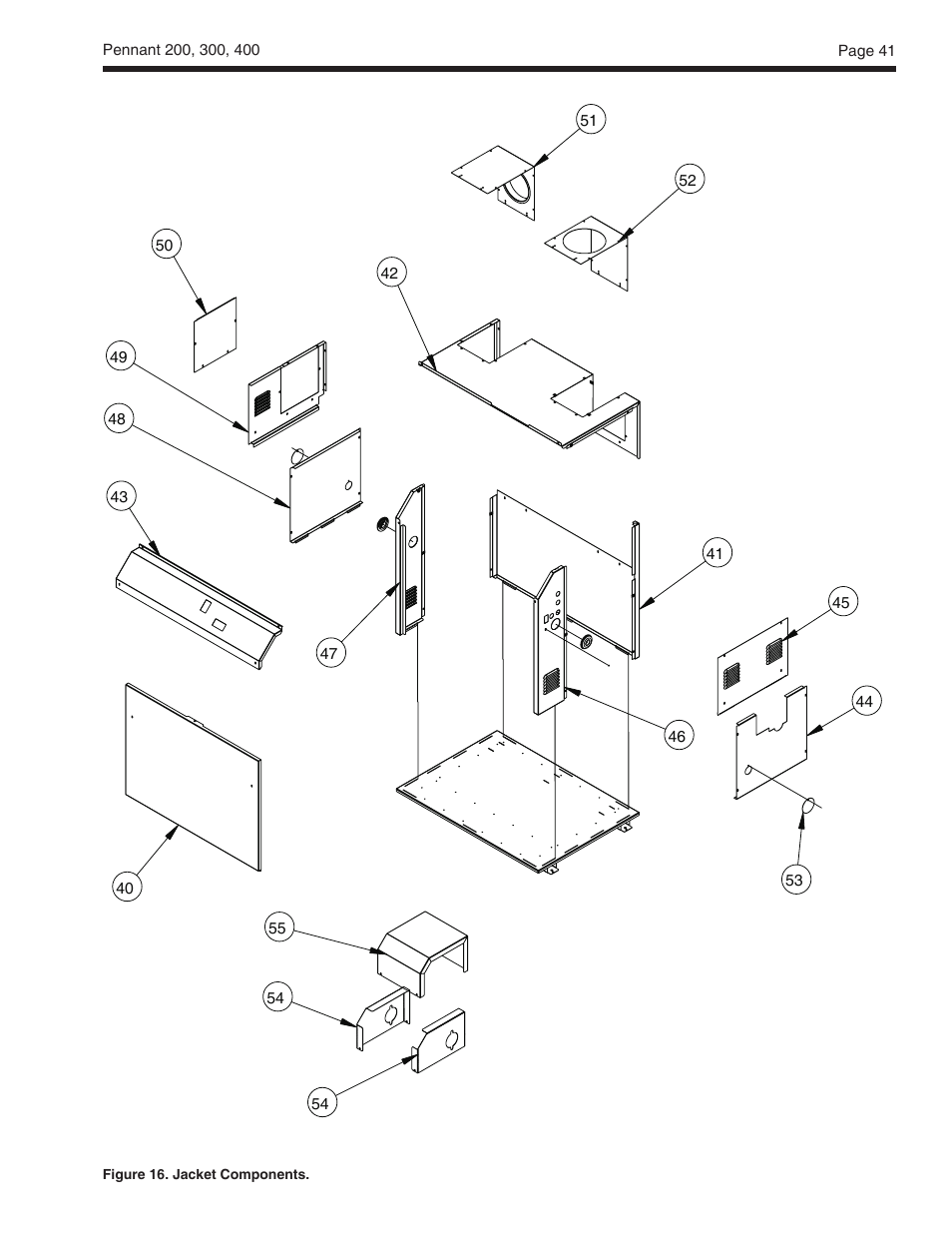 LAARS Pennant PNCV (Sizes 200, 300, 400) - Install and Operating Manual User Manual | Page 42 / 45