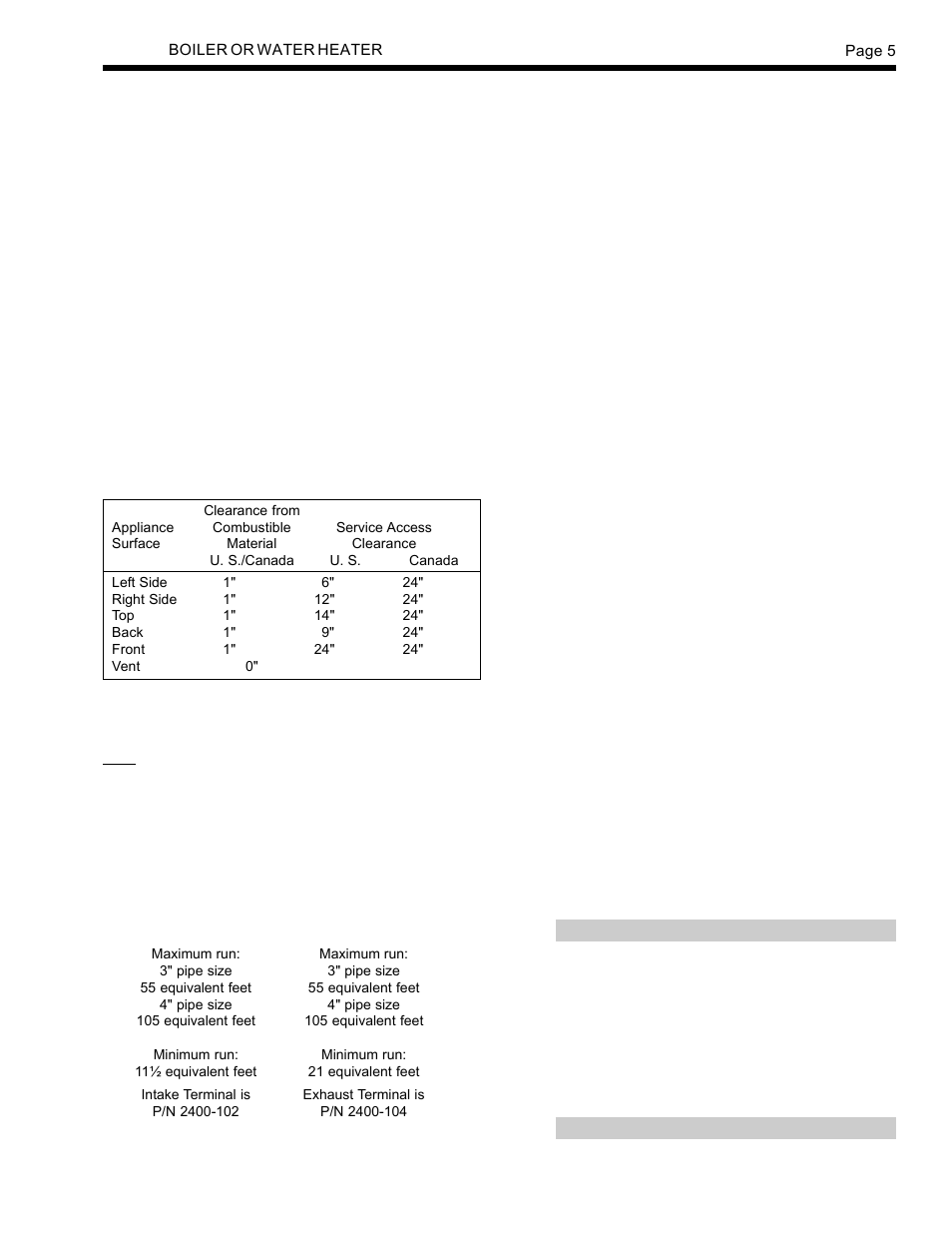 LAARS SUMMIT SMW-250 - Install and Operating Manual User Manual | Page 5 / 36