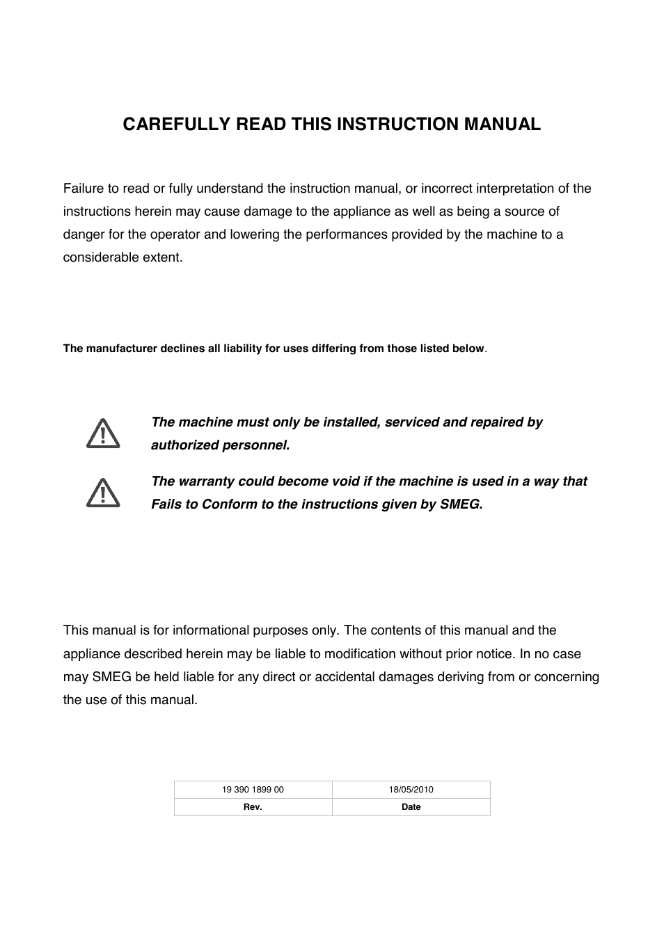 Carefully read this instruction manual | LABEC GW1060 User Manual | Page 3 / 44