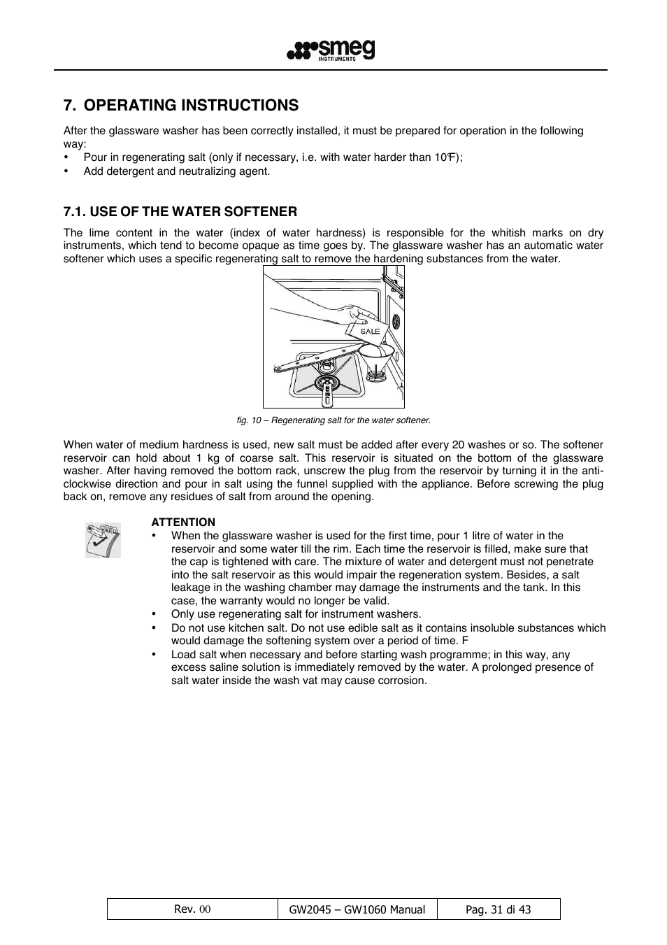 Operating instructions | LABEC GW1060 User Manual | Page 32 / 44