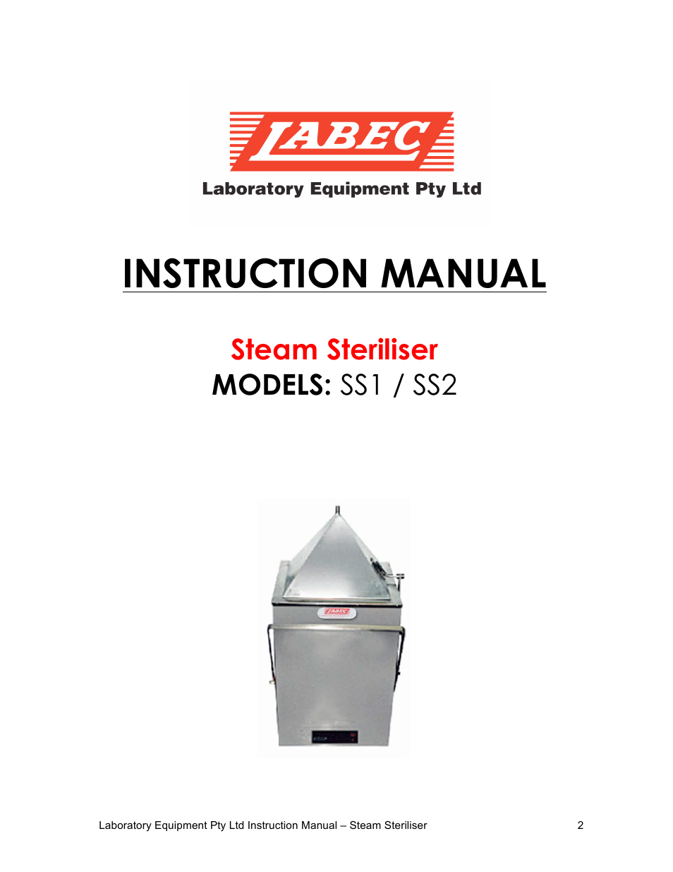 LABEC SS2 User Manual | 4 pages