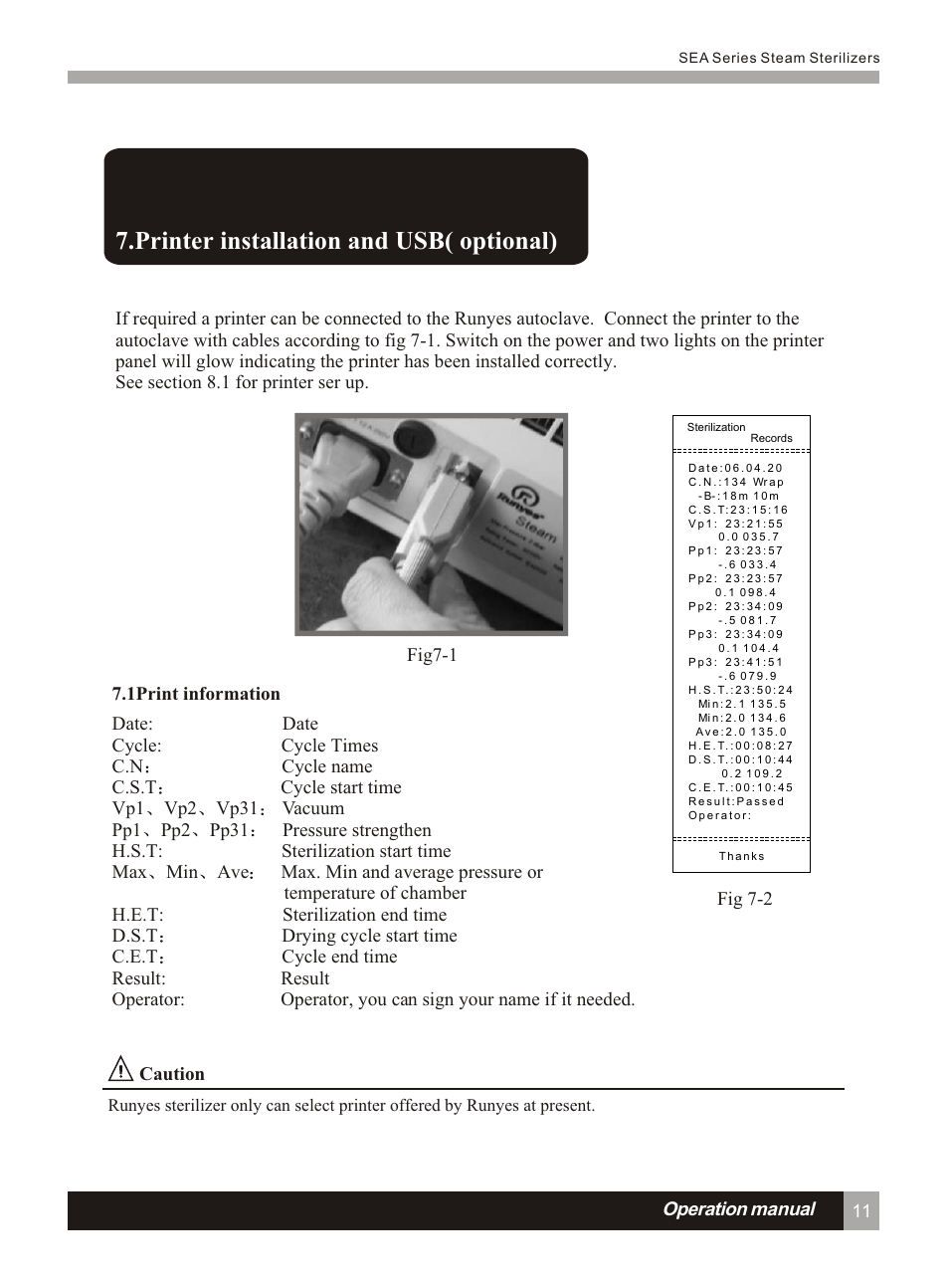 Т³гж 16, Printer installation and usb( ) optional | LABEC AA-17BS User Manual | Page 15 / 32