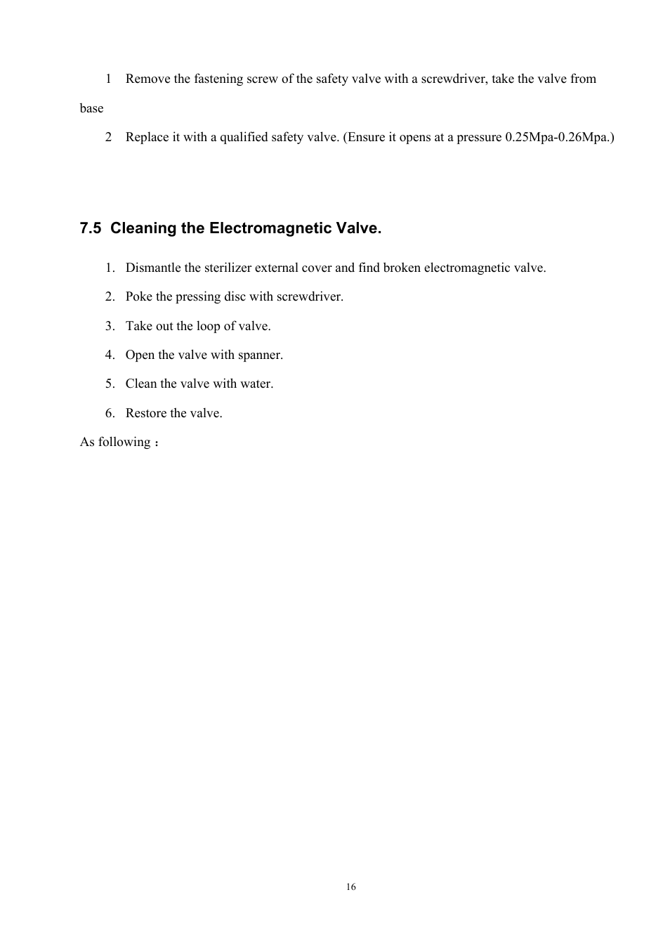 5 cleaning the electromagnetic valve | LABEC Shinva-45N User Manual | Page 18 / 21