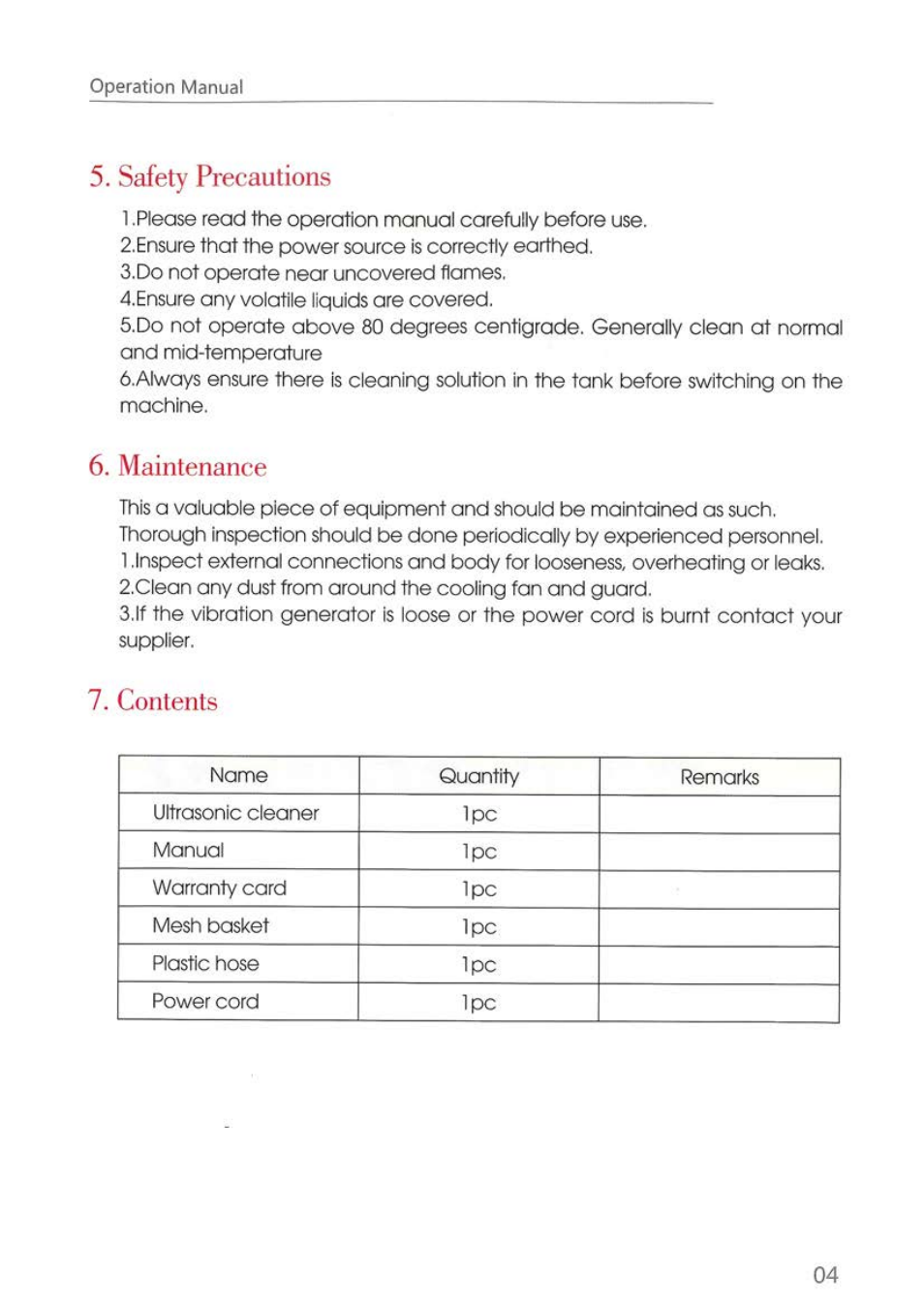 LABEC USC-5L User Manual | Page 5 / 5
