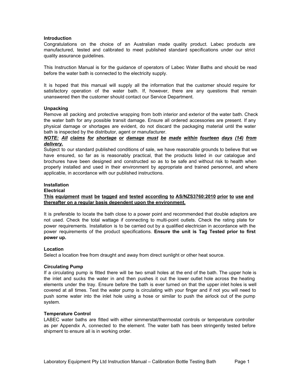 LABEC LHF-80 User Manual | Page 2 / 5