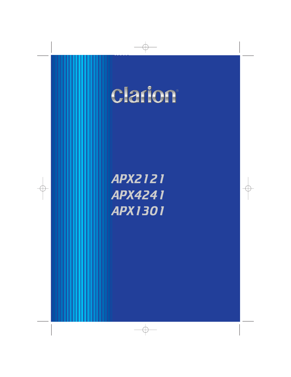 Clarion APX4241 User Manual | 56 pages