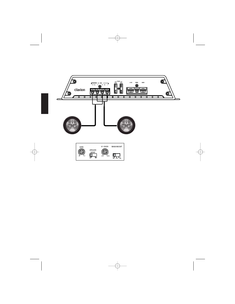 Français, Subwoofer subwoofer | Clarion APX4241 User Manual | Page 30 / 56