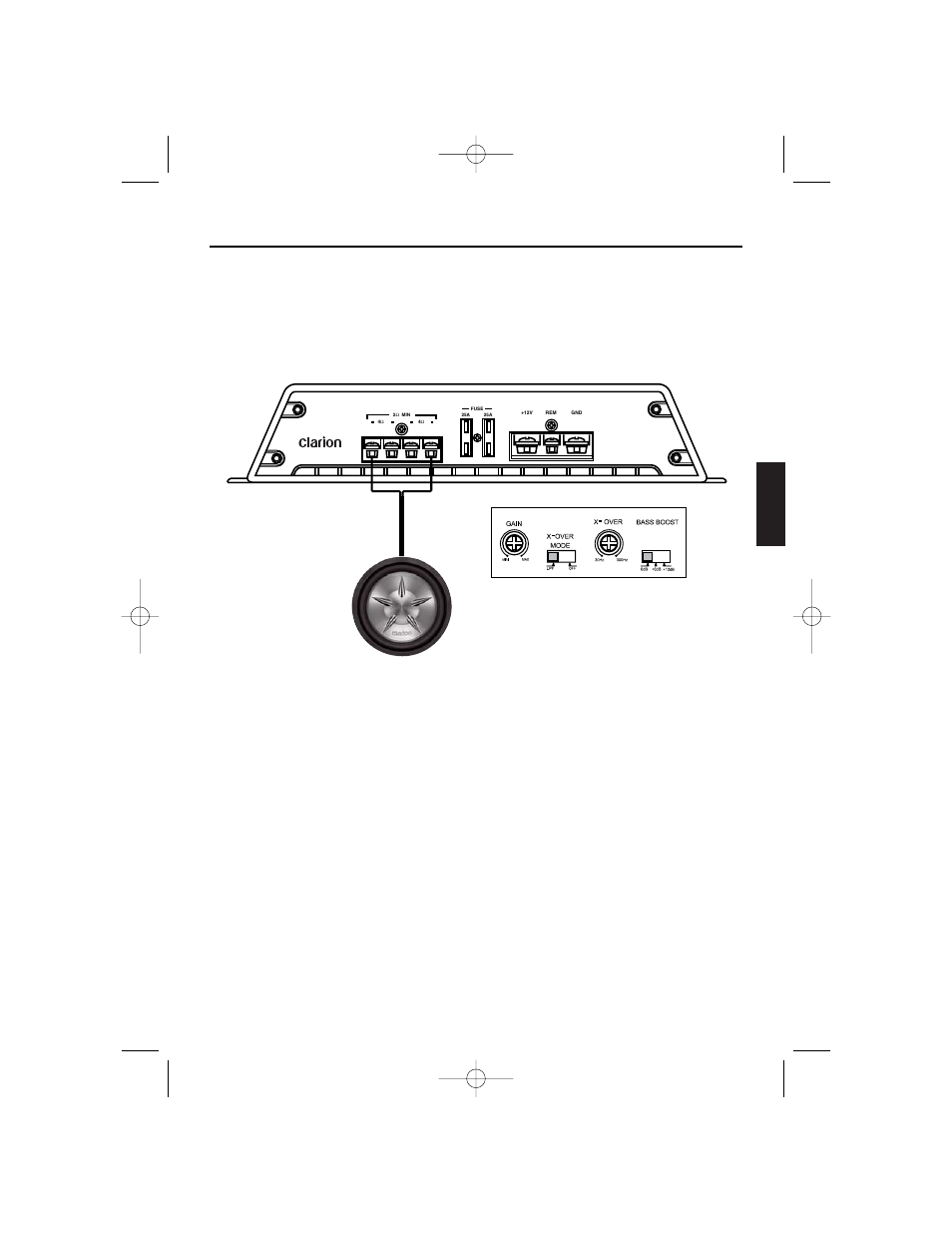 Applicationes, Español, Subwoofer | Clarion APX4241 User Manual | Page 47 / 56