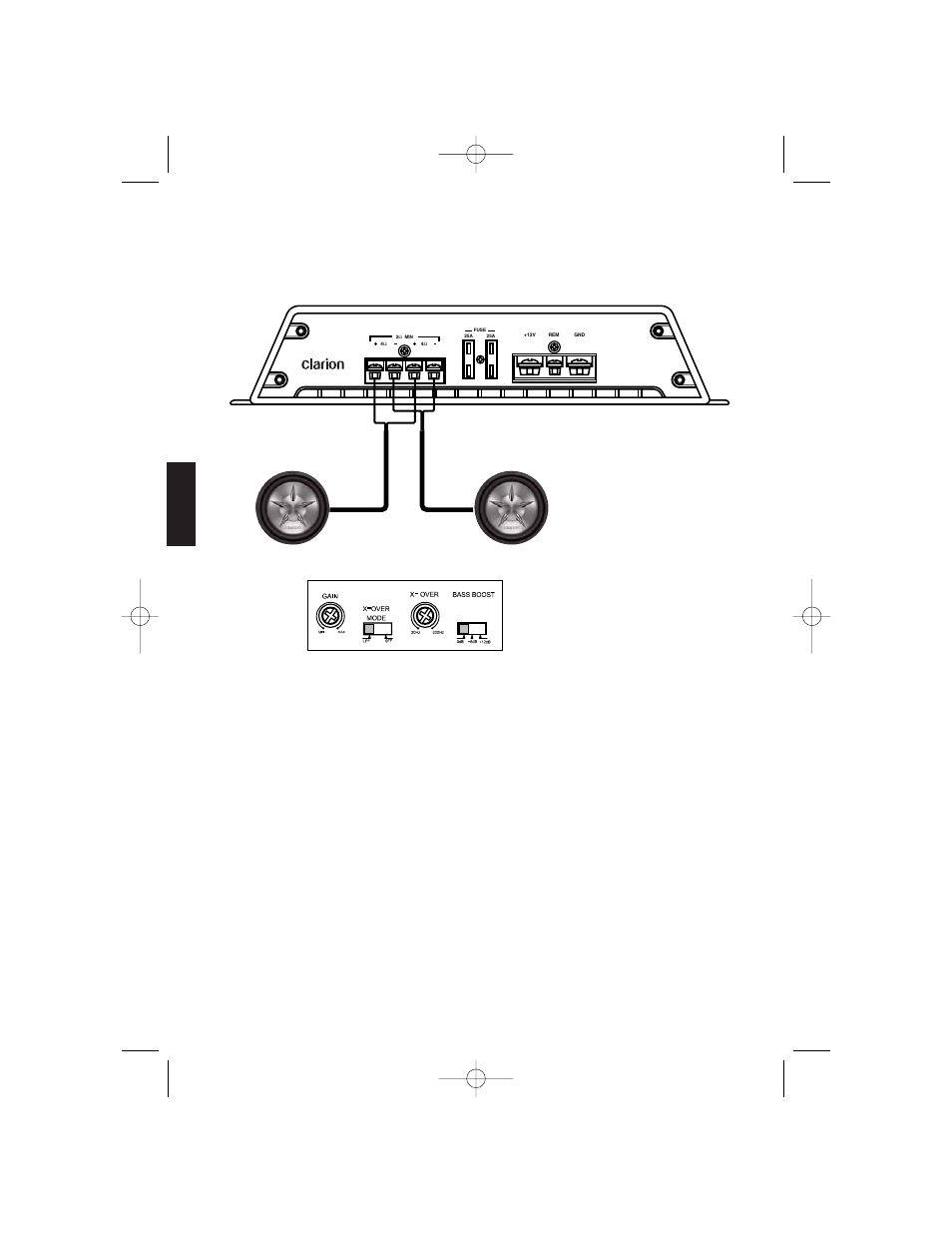 Español, Subwoofer subwoofer | Clarion APX4241 User Manual | Page 48 / 56