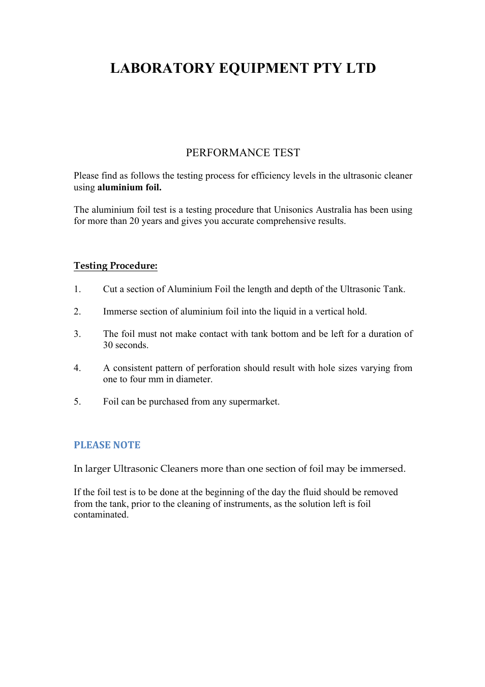 Laboratory equipment pty ltd | LABEC FXP16M User Manual | Page 12 / 13