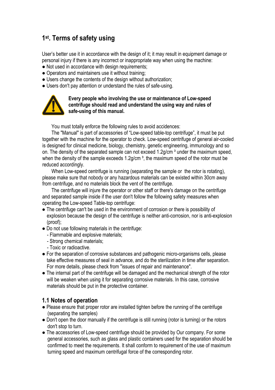 Terms of safety using | LABEC Z-L-450A User Manual | Page 3 / 6