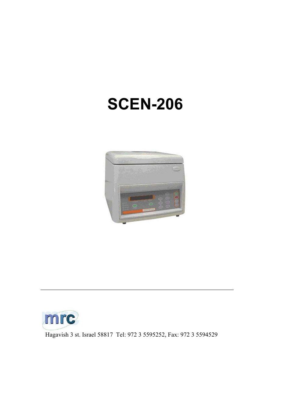 Cn-2060, Scen-206, M.r.c | Operation & maintenance manual | LABEC M-SCEN-206 User Manual | Page 2 / 13