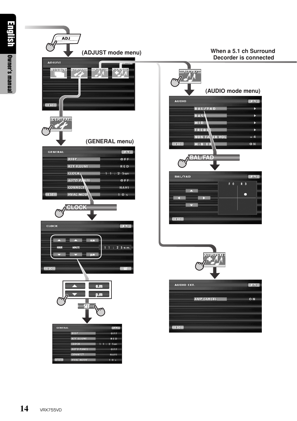 English | Clarion RX755VD User Manual | Page 12 / 72
