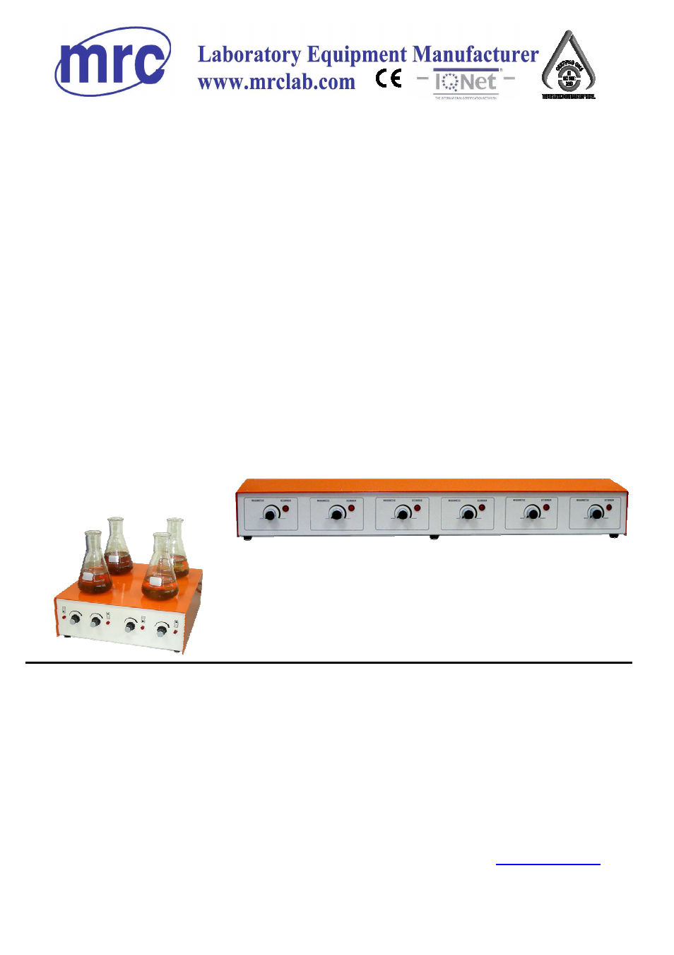 Operation manual for, Magnetic stirrers | LABEC M-MUS-2x3 User Manual | Page 2 / 3