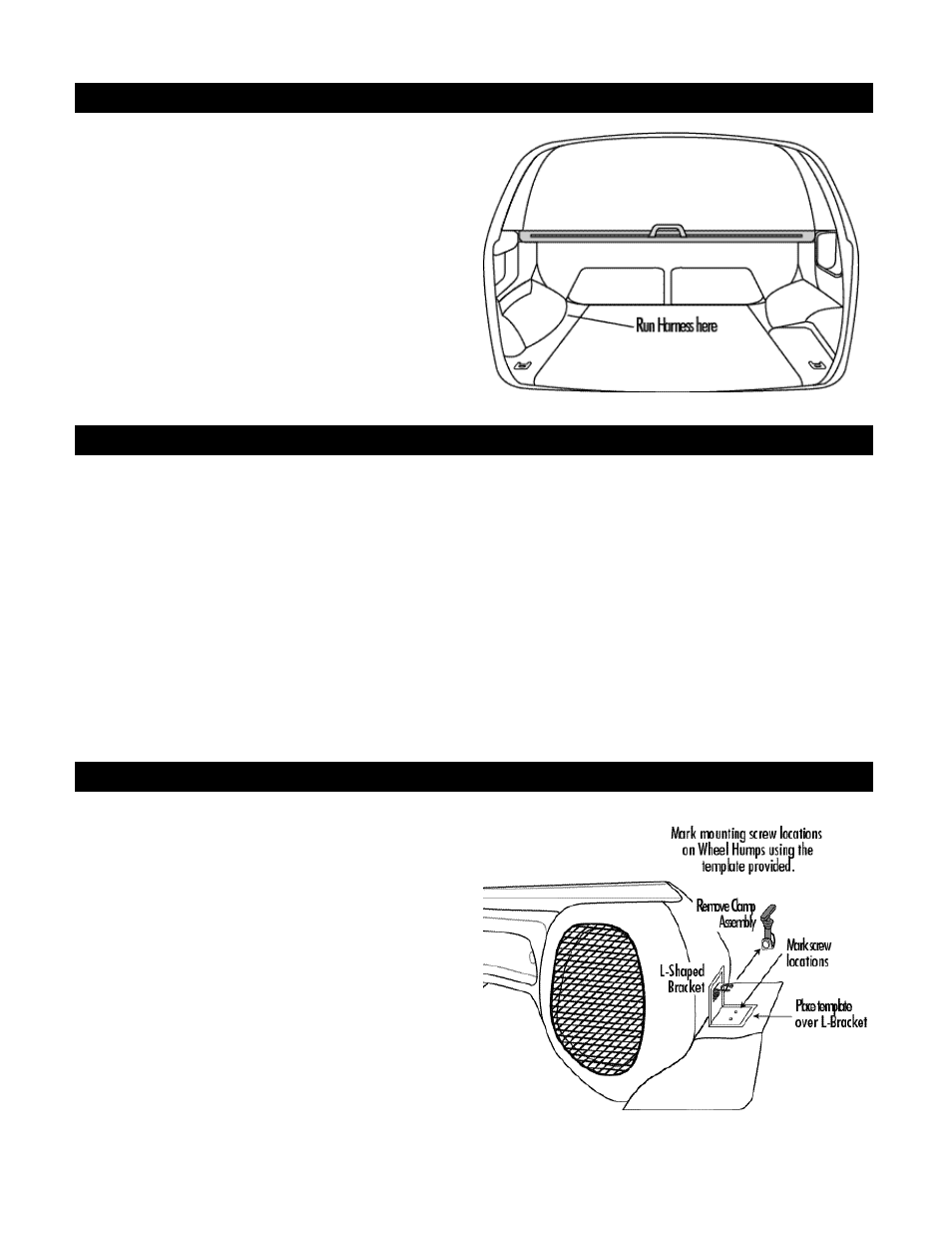 Ii. run wire harness, Iii. test the enclosure, Iv. attach the enclosure | Clarion GRAND CHEROKEE PSWJPGC User Manual | Page 3 / 4