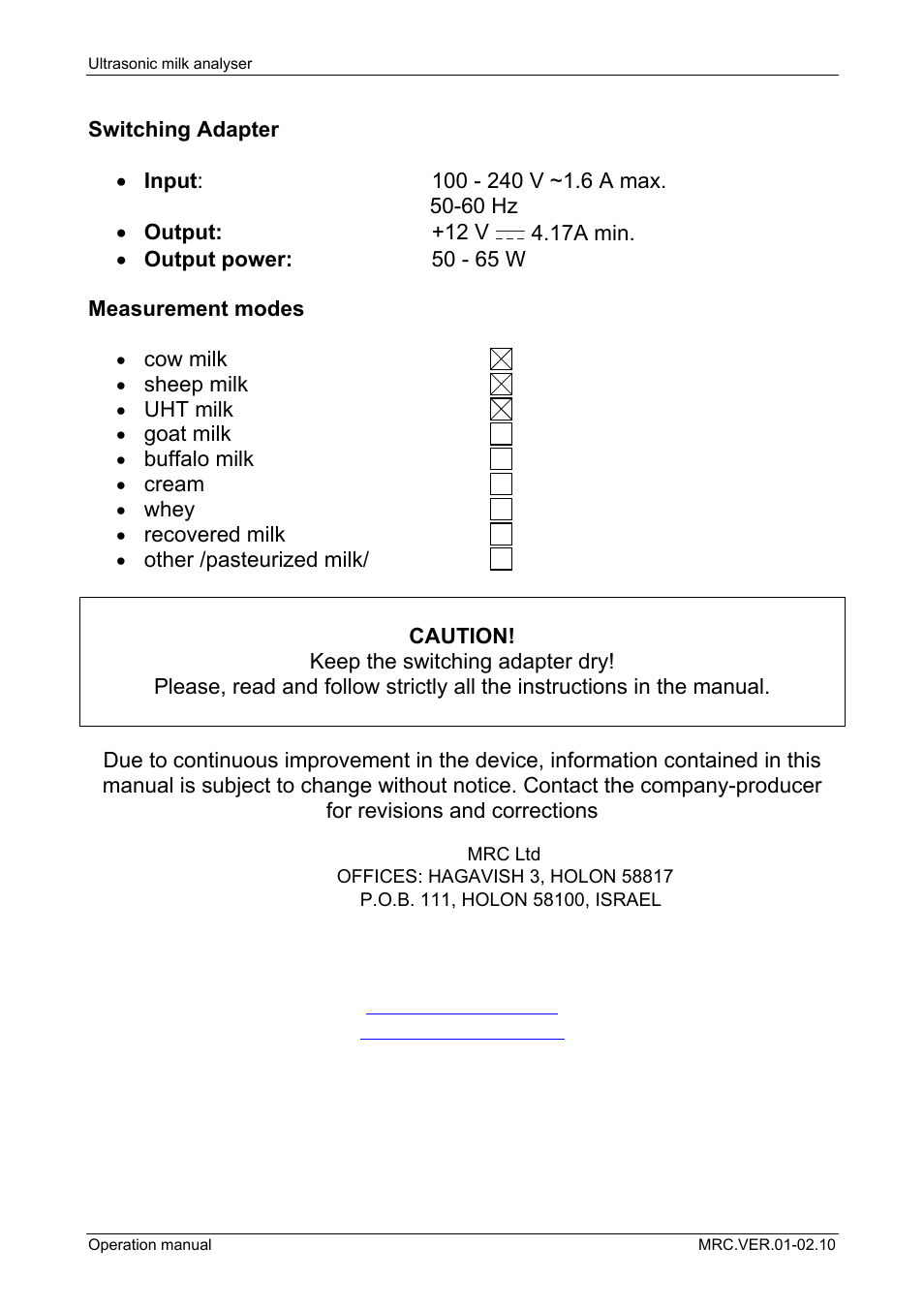 LABEC M-MIA-A User Manual | Page 3 / 101