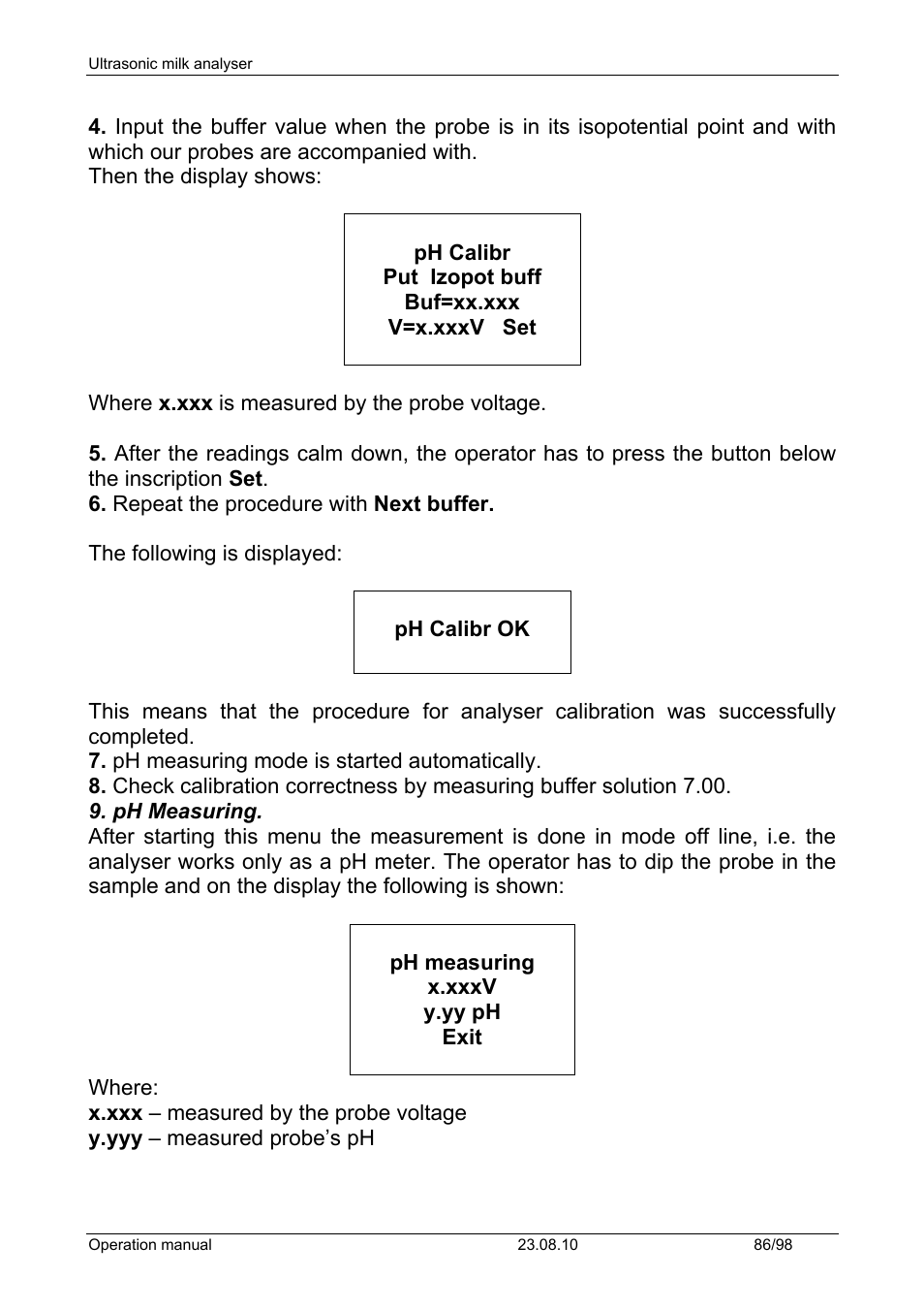 LABEC M-MIA-CC User Manual | Page 88 / 99