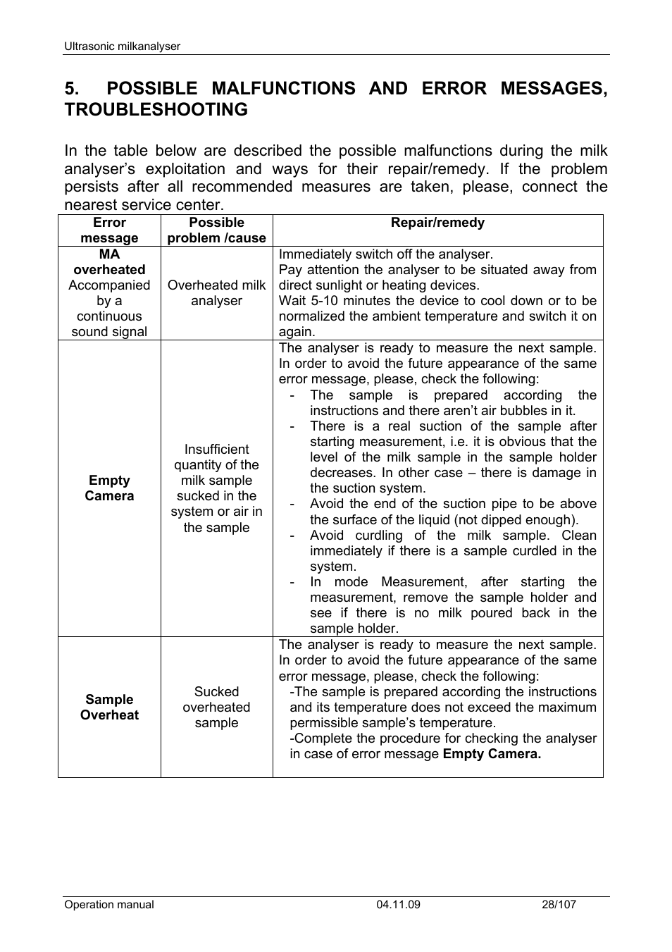 LABEC M-MIA-LA User Manual | Page 30 / 107