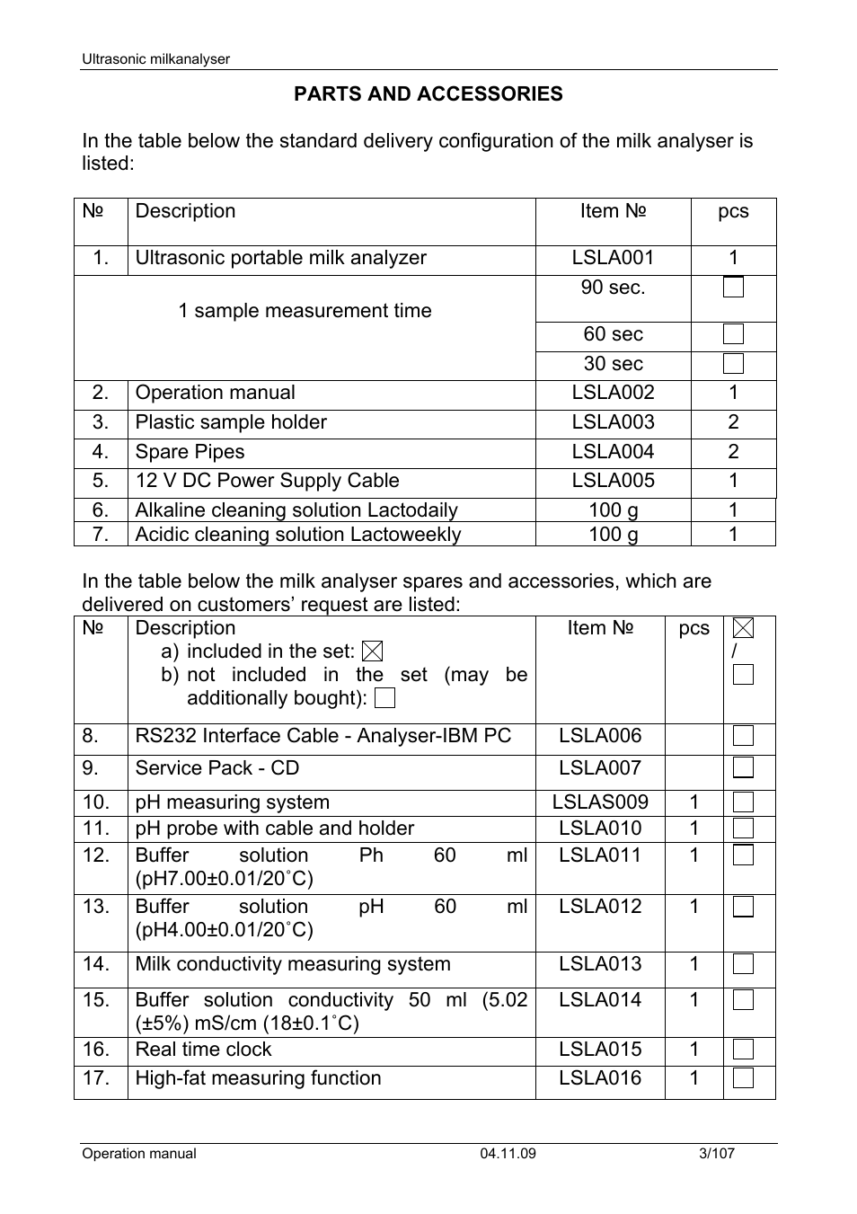 LABEC M-MIA-LA User Manual | Page 5 / 107