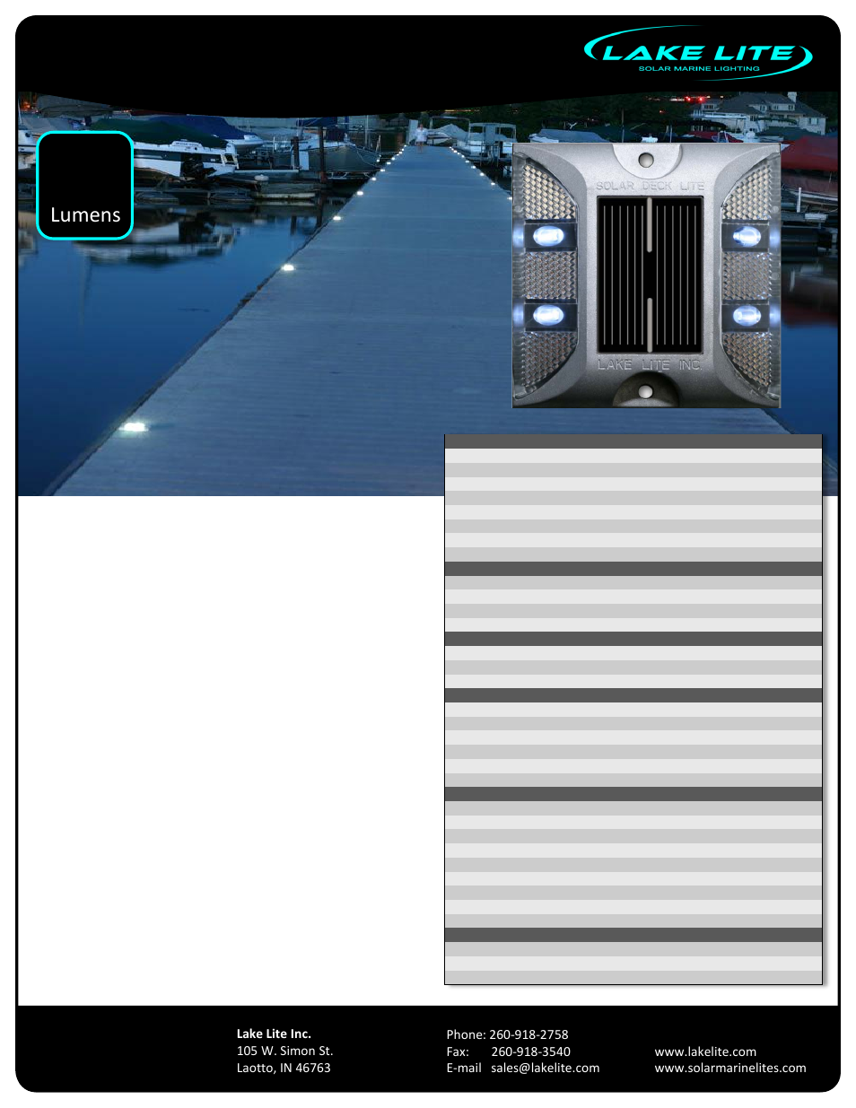 Lake Lite LL-SDL-DECK User Manual | 4 pages