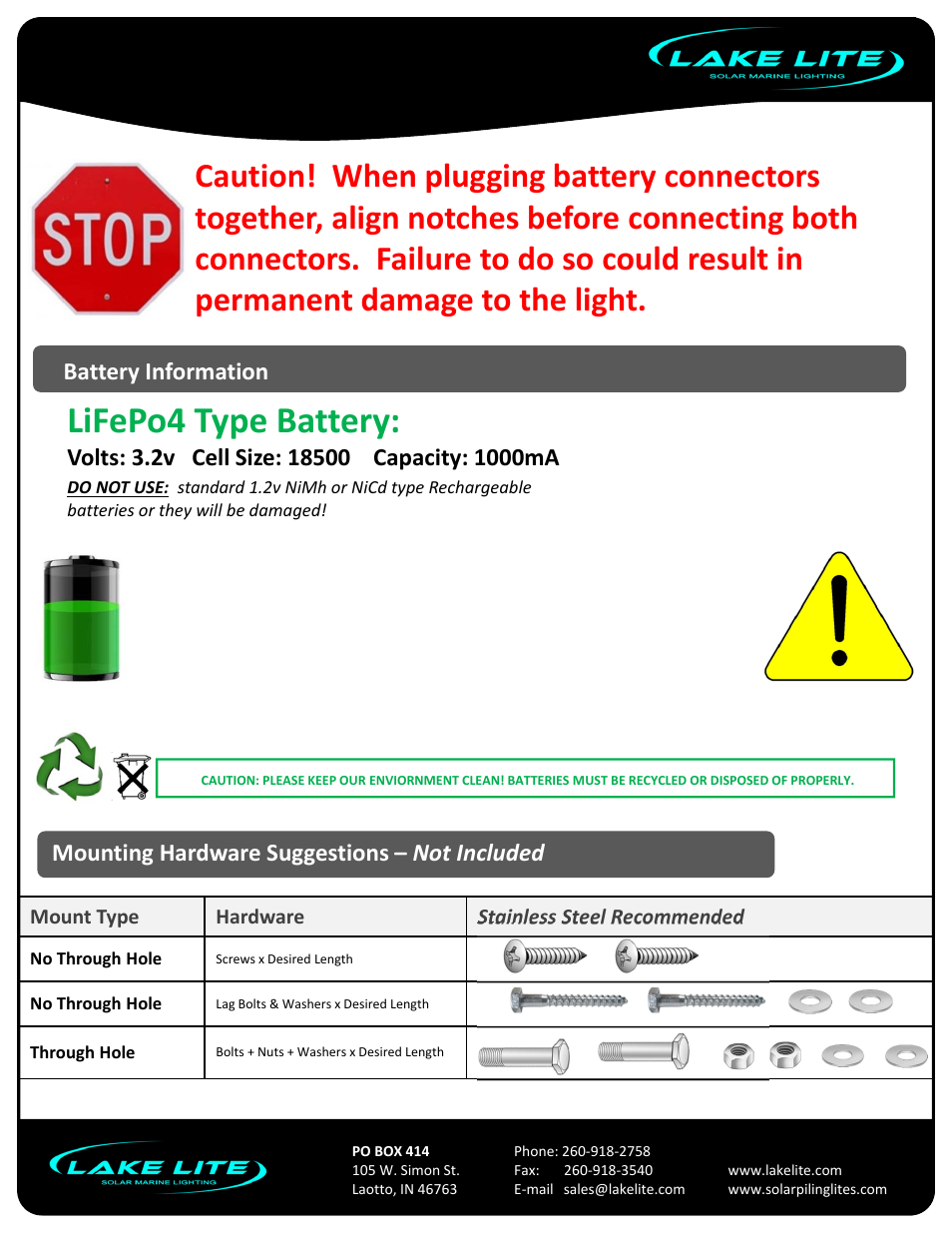 Lake Lite LL-SPL-PAGODA-W-W User Manual | 4 pages