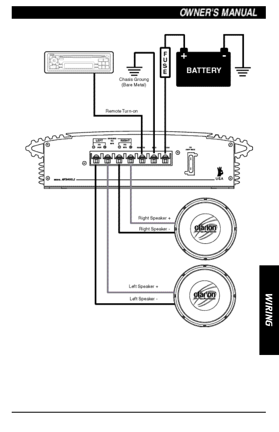 Clarion APX400.2M User Manual | Page 11 / 16
