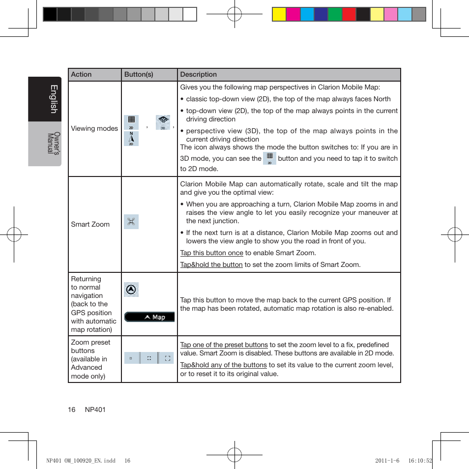Clarion NP401 User Manual | Page 16 / 81
