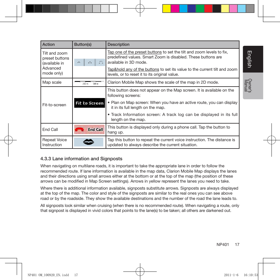 Clarion NP401 User Manual | Page 17 / 81