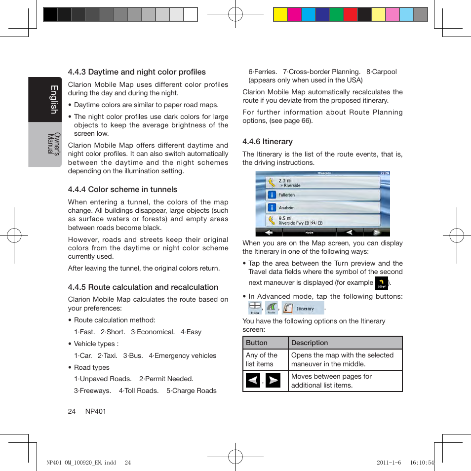 Clarion NP401 User Manual | Page 24 / 81
