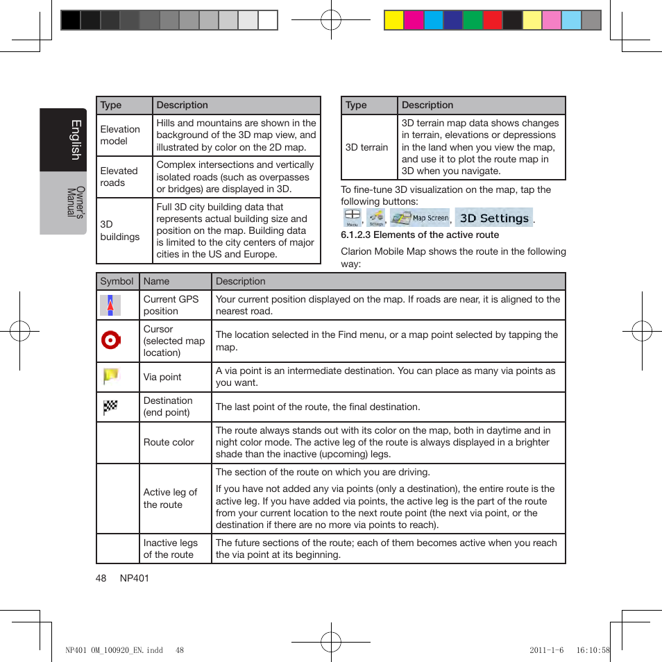 Clarion NP401 User Manual | Page 48 / 81