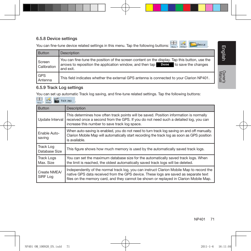 Clarion NP401 User Manual | Page 71 / 81